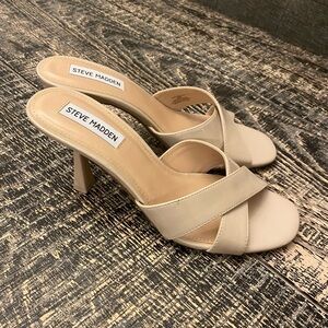 Steve Madden Women's Beige Heeled Sandals